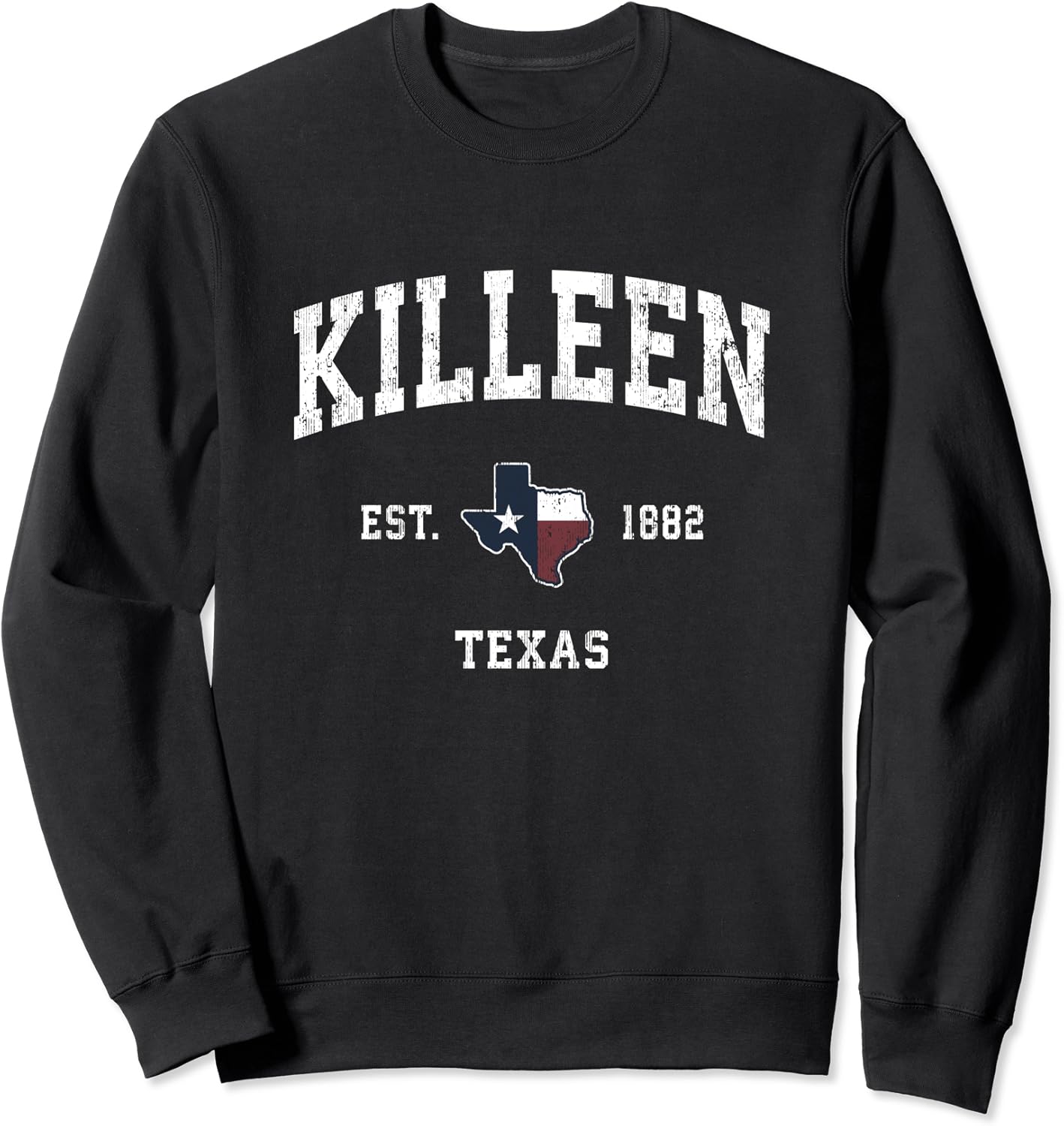 Killeen Texas TX Vintage State Flag Sports Design